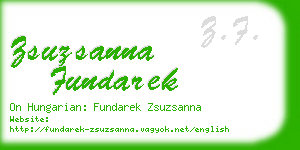 zsuzsanna fundarek business card